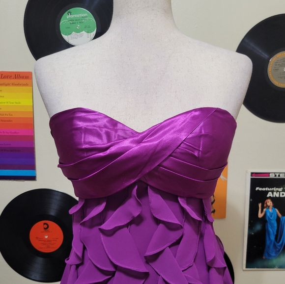 Faviana | Violet Ruffle Mini Dress - Picture 3 of 8